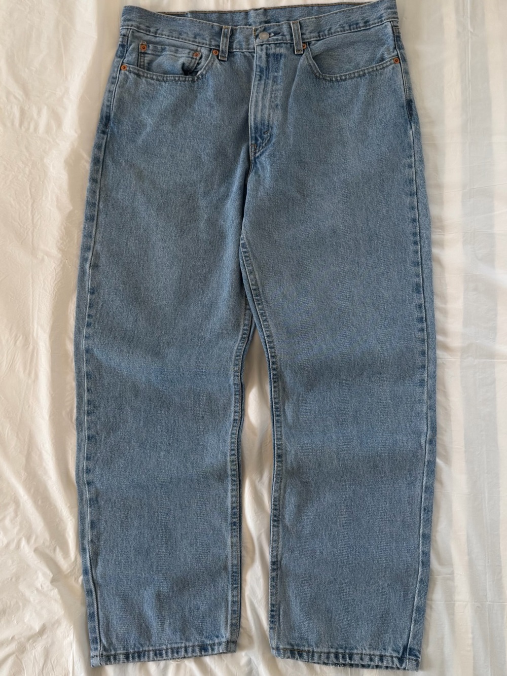 Levi's 550 Men's Light Blue Relaxed Straight Jeans 34x28